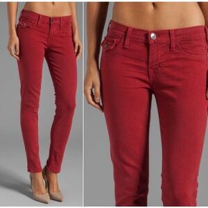 True Religion Serena Women's Red Skinny Jeans Size 24
